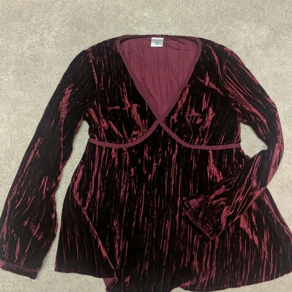 Motherhood Maternity Velvet Blouse - Picture 1 of 5